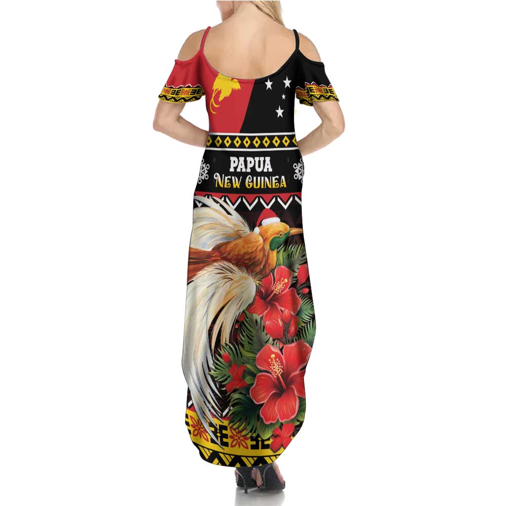 Papua New Guinea Christmas Summer Maxi Dress Bird Of Paradise Hamamas Krismas LT05 - Polynesian Pride