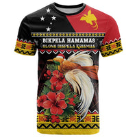 Papua New Guinea Christmas T Shirt Bird Of Paradise Hamamas Krismas LT05 Black - Polynesian Pride