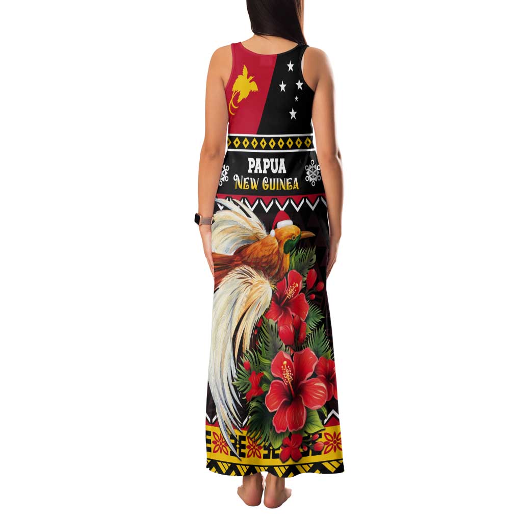 Papua New Guinea Christmas Tank Maxi Dress Bird Of Paradise Hamamas Krismas LT05 - Polynesian Pride