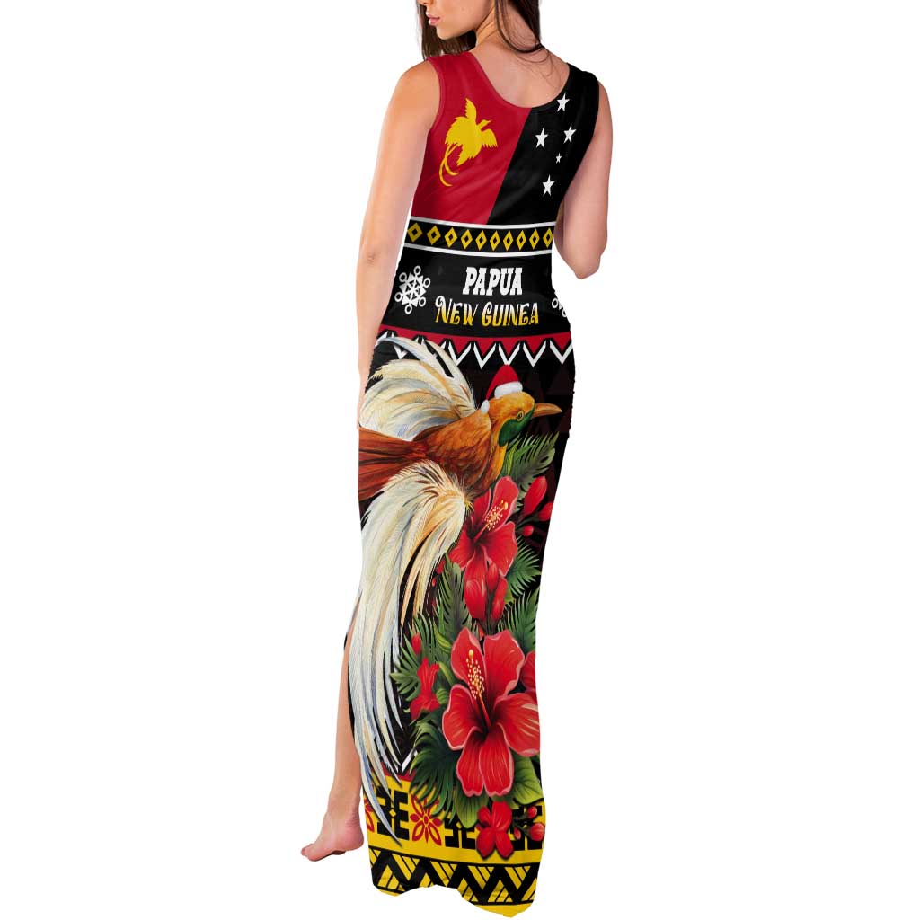 Papua New Guinea Christmas Tank Maxi Dress Bird Of Paradise Hamamas Krismas LT05 - Polynesian Pride