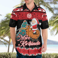 New Zealand Christmas Hawaiian Shirt Funny Santa Riding Kiwi Meri Kirihimete LT05 - Polynesian Pride