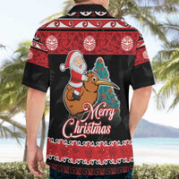 New Zealand Christmas Hawaiian Shirt Funny Santa Riding Kiwi Meri Kirihimete LT05 - Polynesian Pride