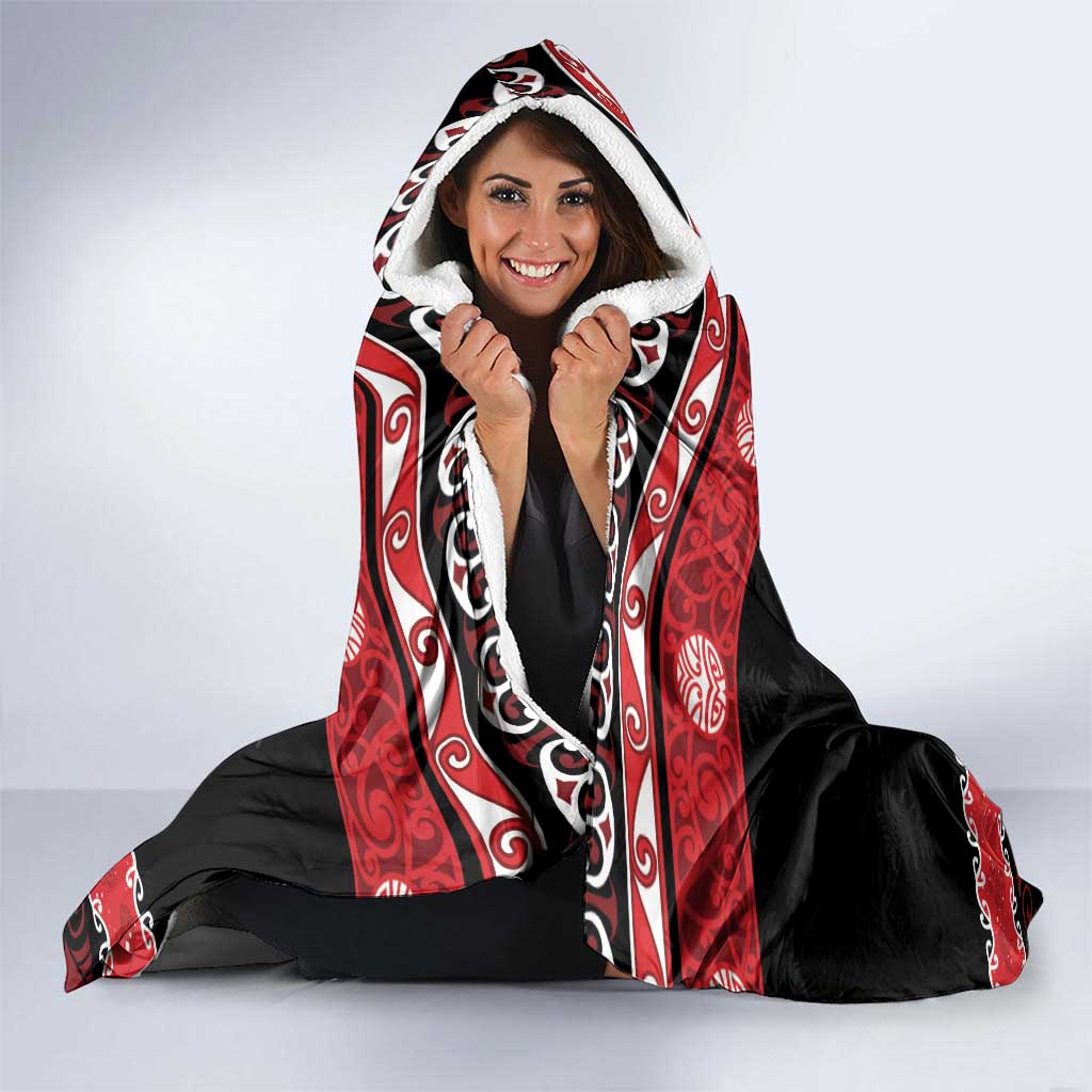 New Zealand Christmas Hooded Blanket Funny Santa Riding Kiwi Meri Kirihimete LT05 - Polynesian Pride