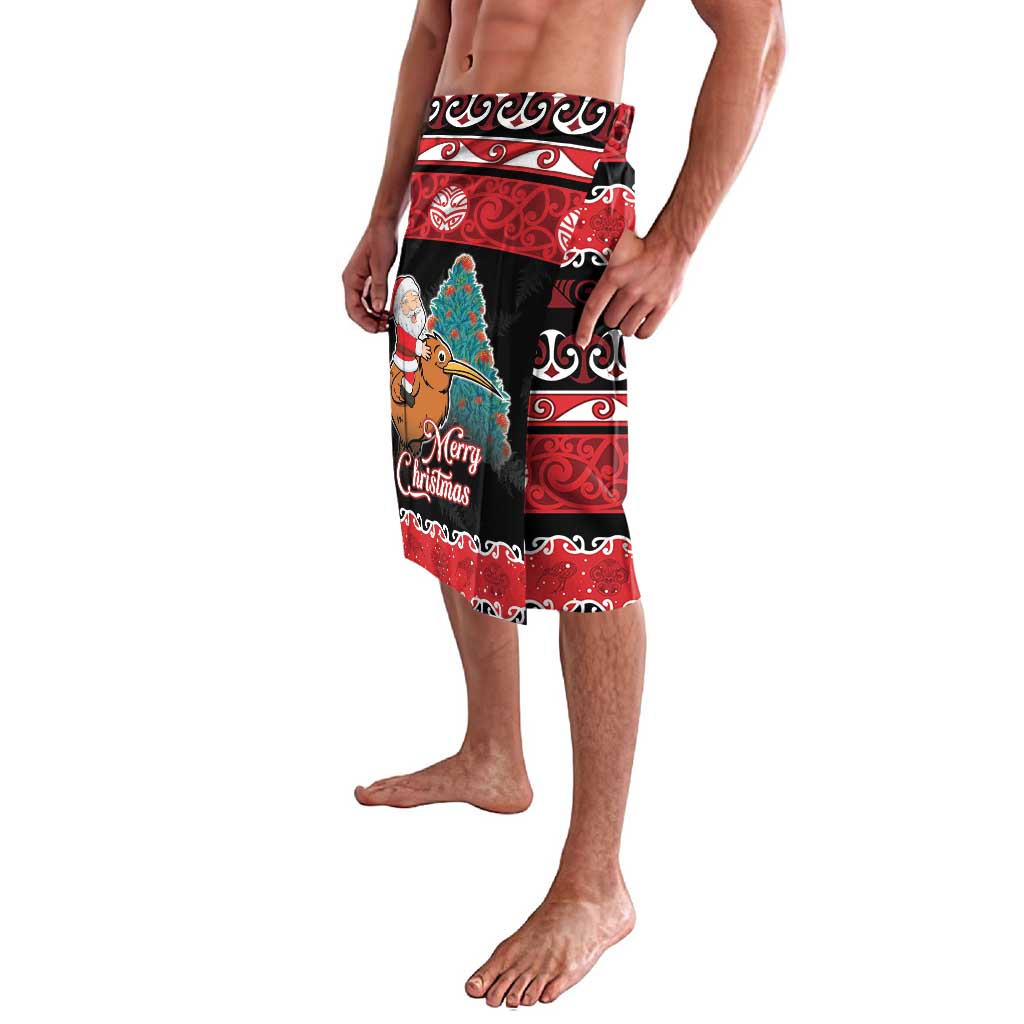 New Zealand Christmas Lavalava Funny Santa Riding Kiwi Meri Kirihimete LT05 - Polynesian Pride