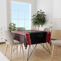 New Zealand Christmas Tablecloth Funny Santa Riding Kiwi Meri Kirihimete LT05 - Polynesian Pride