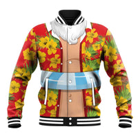 Polynesia Santa Claus Costume Baseball Jacket Tropical Vibe LT05 Unisex Red - Polynesian Pride