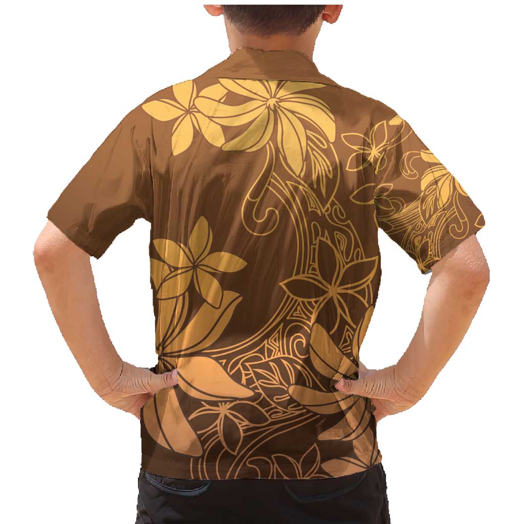 Tiare Tahiti Family Matching Mermaid Dress and Hawaiian Shirt Brown Polynesia Motifs LT05 - Polynesian Pride