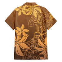 Tiare Tahiti Hawaiian Shirt Brown Polynesia Motifs - Polynesian Pride