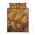Tiare Tahiti Quilt Bed Set Brown Polynesia Motifs - Polynesian Pride