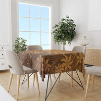 Tiare Tahiti Tablecloth Brown Polynesia Motifs - Polynesian Pride