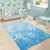Tiare Tahiti Area Rug Blue Polynesia Motifs - Polynesian Pride