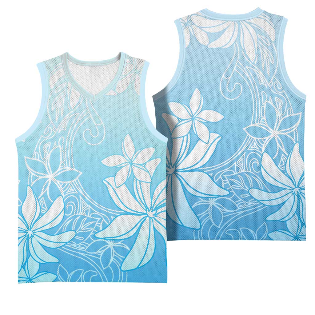 Tiare Tahiti Basketball Jersey Blue Polynesia Motifs LT05 - Polynesian Pride