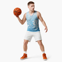 Tiare Tahiti Basketball Jersey Blue Polynesia Motifs LT05 - Polynesian Pride