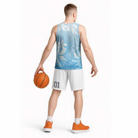 Tiare Tahiti Basketball Jersey Blue Polynesia Motifs LT05 - Polynesian Pride