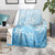 Tiare Tahiti Blanket Blue Polynesia Motifs - Polynesian Pride