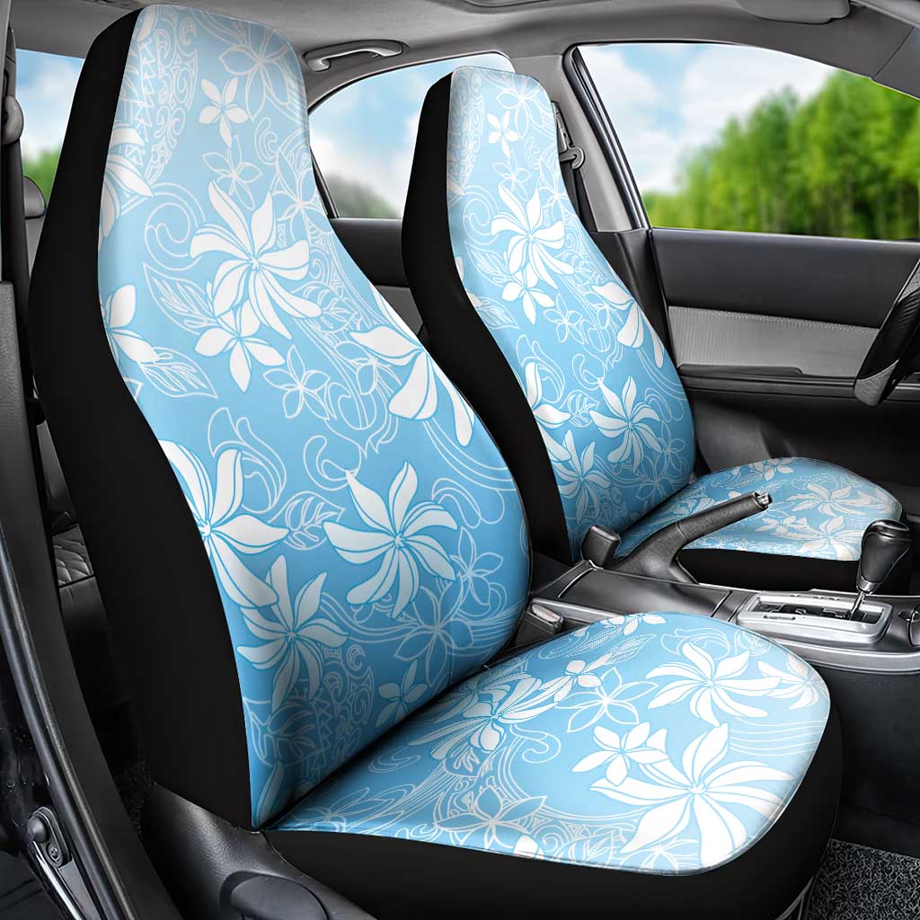 Tiare Tahiti Car Seat Cover Blue Polynesia Motifs LT05 - Polynesian Pride