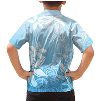 Tiare Tahiti Family Matching Mermaid Dress and Hawaiian Shirt Blue Polynesia Motifs LT05 - Polynesian Pride