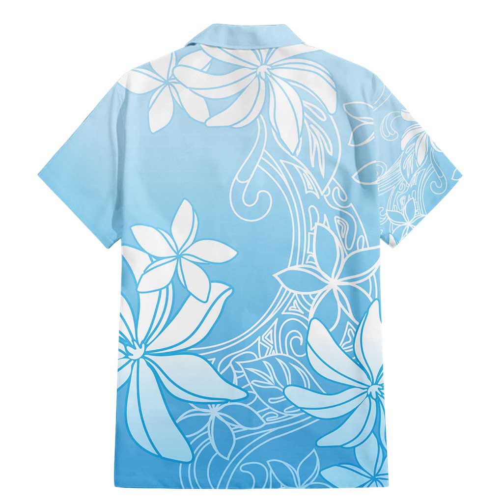 Tiare Tahiti Family Matching Mermaid Dress and Hawaiian Shirt Blue Polynesia Motifs LT05 - Polynesian Pride