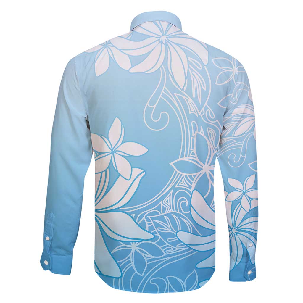 Tiare Tahiti Family Matching Summer Maxi Dress and Hawaiian Shirt Blue Polynesia Motifs LT05 - Polynesian Pride