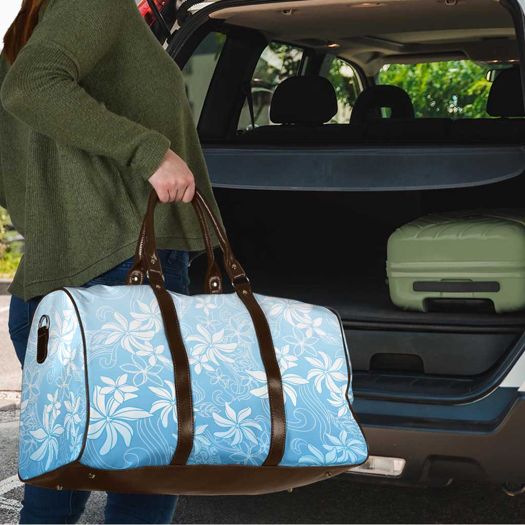 Tiare Tahiti Travel Bag Blue Polynesia Motifs - Polynesian Pride