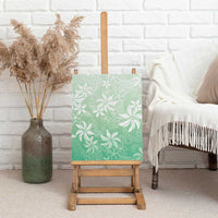 Tiare Tahiti Canvas Wall Art Matcha Polynesia Motifs - Polynesian Pride