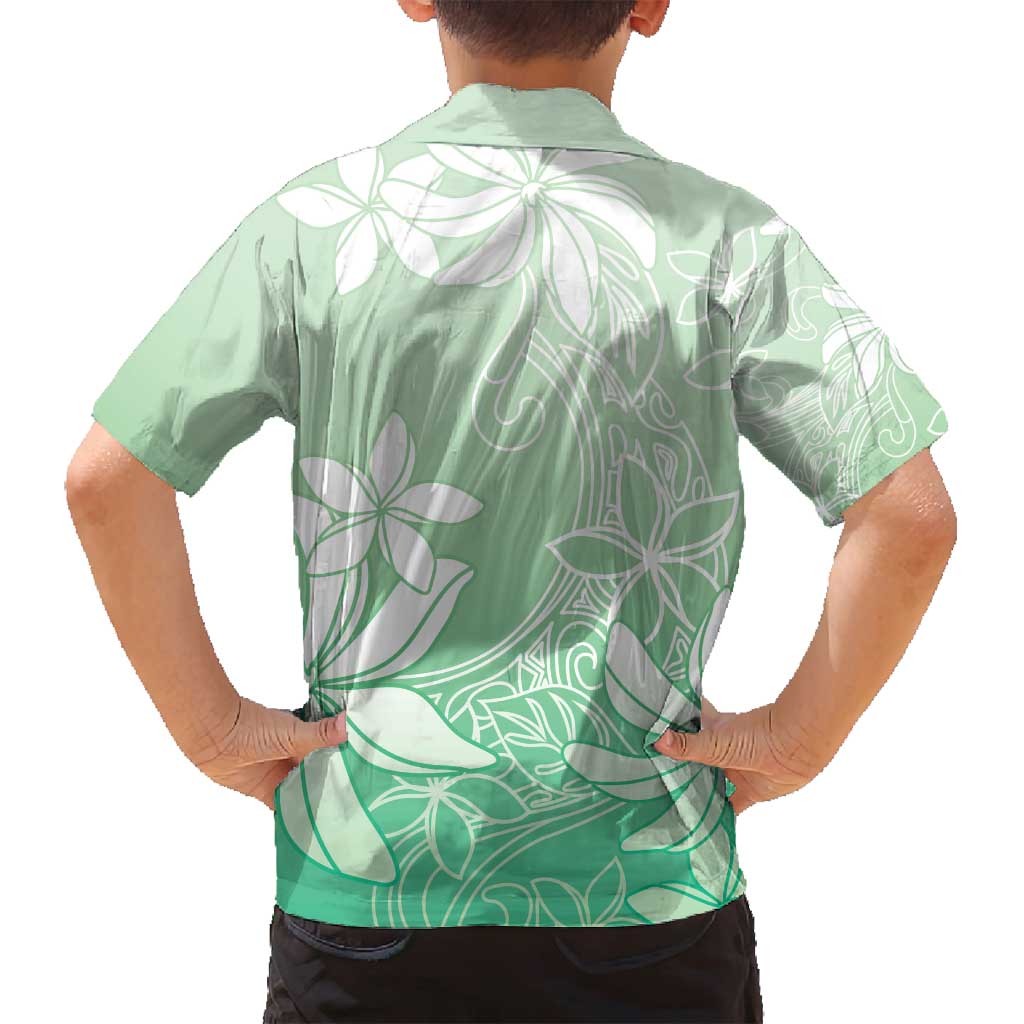 Tiare Tahiti Family Matching Long Sleeve Bodycon Dress and Hawaiian Shirt Matcha Polynesia Motifs LT05 - Polynesian Pride