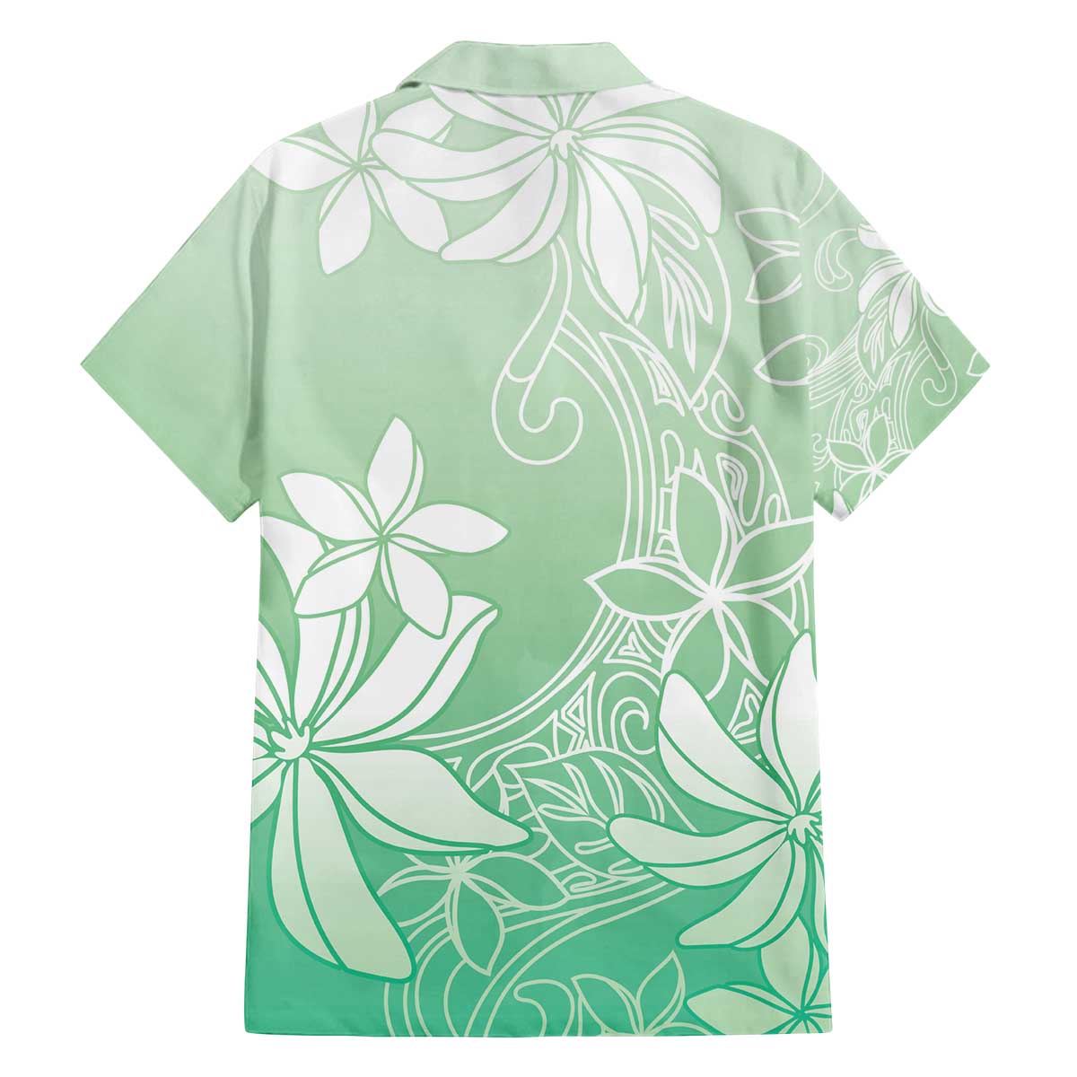 Tiare Tahiti Family Matching Off The Shoulder Long Sleeve Dress and Hawaiian Shirt Matcha Polynesia Motifs LT05 - Polynesian Pride