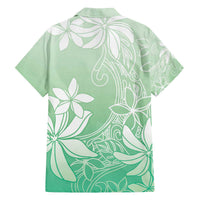 Tiare Tahiti Family Matching Off The Shoulder Long Sleeve Dress and Hawaiian Shirt Matcha Polynesia Motifs LT05 - Polynesian Pride