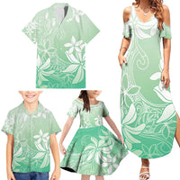 Tiare Tahiti Family Matching Summer Maxi Dress and Hawaiian Shirt Matcha Polynesia Motifs LT05 - Polynesian Pride