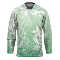 Tiare Tahiti Hockey Jersey Matcha Polynesia Motifs LT05 Unisex Green - Polynesian Pride
