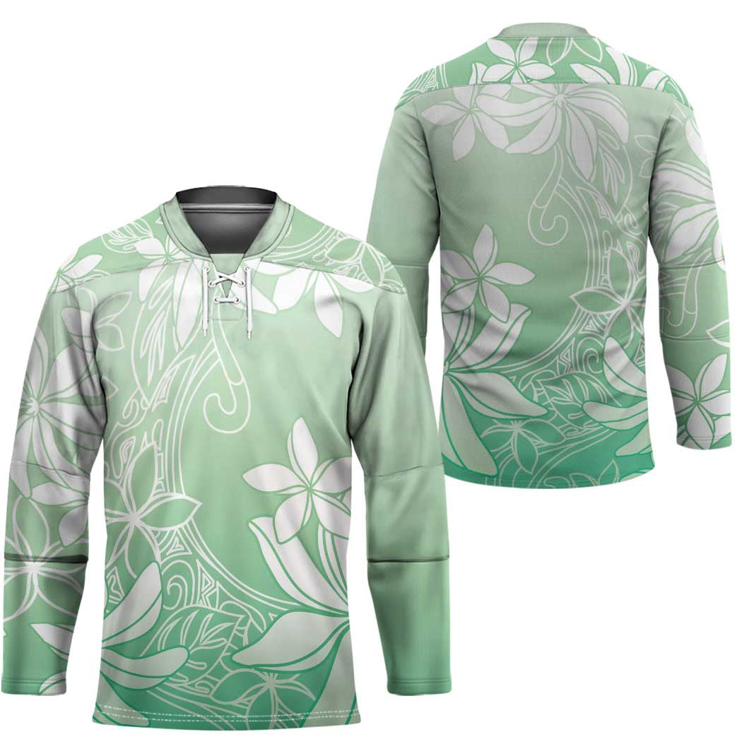 Tiare Tahiti Hockey Jersey Matcha Polynesia Motifs LT05 - Polynesian Pride