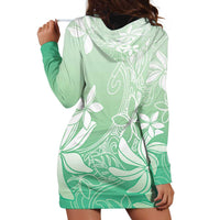 Tiare Tahiti Hoodie Dress Matcha Polynesia Motifs LT05 - Polynesian Pride