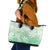 Tiare Tahiti Leather Tote Bag Matcha Polynesia Motifs - Polynesian Pride