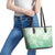 Tiare Tahiti Leather Tote Bag Matcha Polynesia Motifs - Polynesian Pride