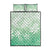 Tiare Tahiti Quilt Bed Set Matcha Polynesia Motifs - Polynesian Pride