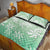 Tiare Tahiti Quilt Bed Set Matcha Polynesia Motifs - Polynesian Pride