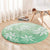 Tiare Tahiti Round Carpet Matcha Polynesia Motifs - Polynesian Pride