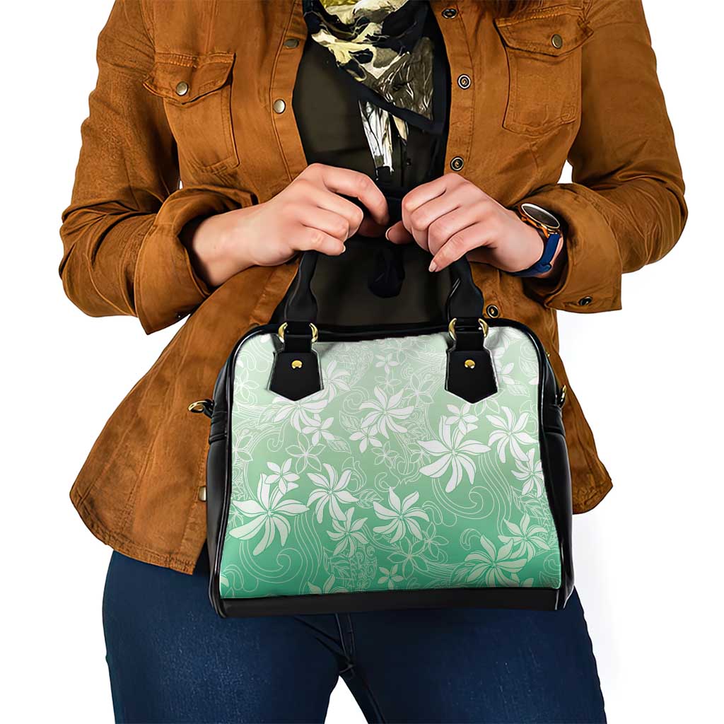 Tiare Tahiti Shoulder Handbag Matcha Polynesia Motifs - Polynesian Pride