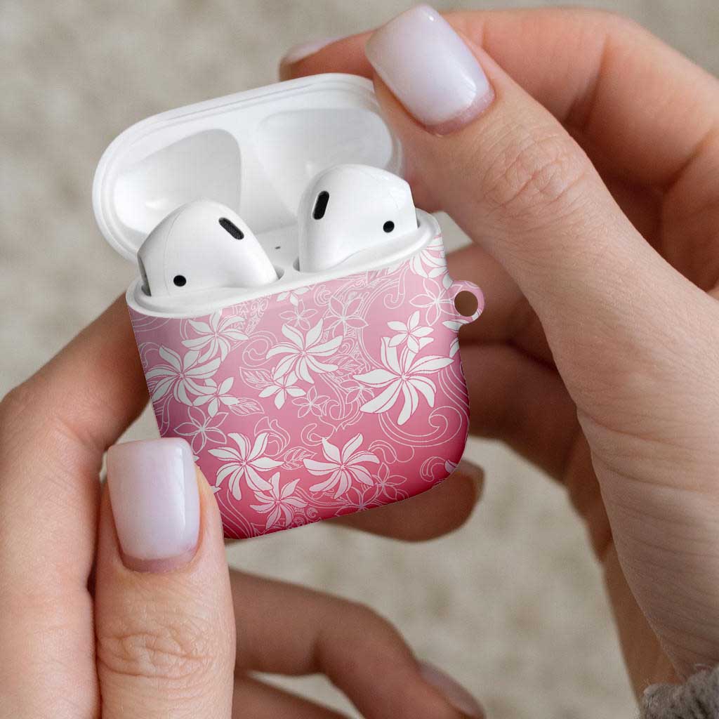 Tiare Tahiti AirPods Case Pink Polynesia Motifs - Polynesian Pride