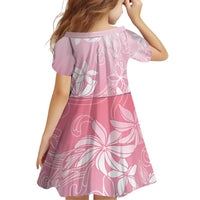 Tiare Tahiti Family Matching Off Shoulder Short Dress and Hawaiian Shirt Pink Polynesia Motifs LT05 - Polynesian Pride