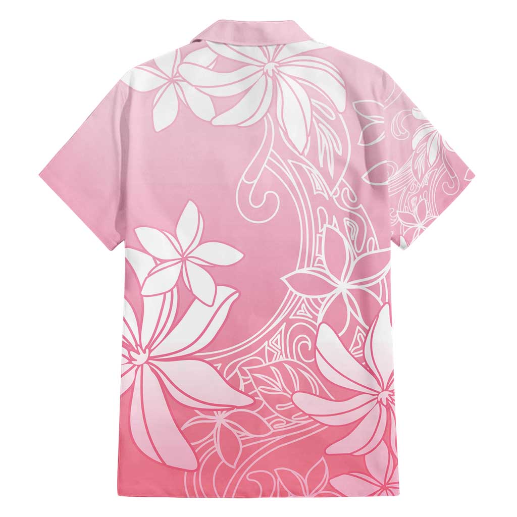 Tiare Tahiti Family Matching Summer Maxi Dress and Hawaiian Shirt Pink Polynesia Motifs LT05 - Polynesian Pride