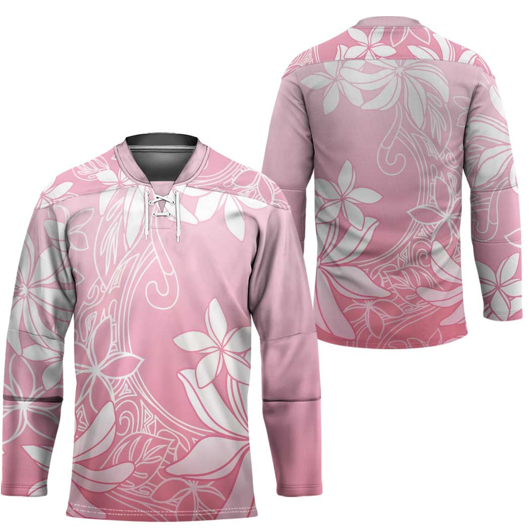 Tiare Tahiti Hockey Jersey Pink Polynesia Motifs - Polynesian Pride