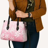Tiare Tahiti Leather Bag Pink Polynesia Motifs - Polynesian Pride