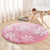Tiare Tahiti Round Carpet Pink Polynesia Motifs - Polynesian Pride