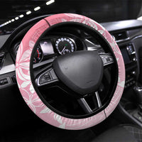 Tiare Tahiti Steering Wheel Cover Pink Polynesia Motifs LT05 Universal Fit Pink - Polynesian Pride