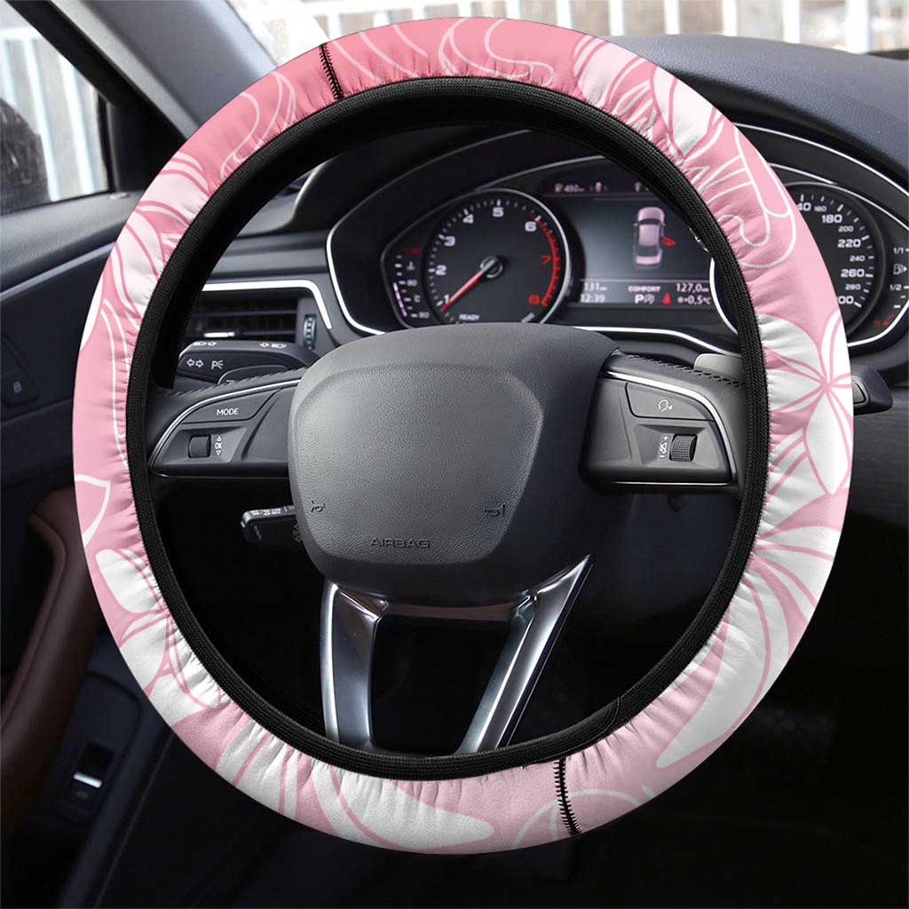 Tiare Tahiti Steering Wheel Cover Pink Polynesia Motifs LT05 - Polynesian Pride