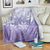 Tiare Tahiti Blanket Purple Polynesia Motifs - Polynesian Pride