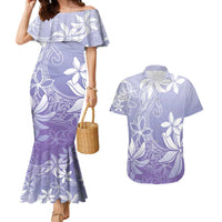 Tiare Tahiti Couples Matching Mermaid Dress and Hawaiian Shirt Purple Polynesia Motifs LT05 Purple - Polynesian Pride