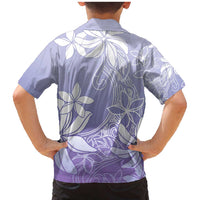 Tiare Tahiti Family Matching Mermaid Dress and Hawaiian Shirt Purple Polynesia Motifs LT05 - Polynesian Pride