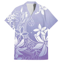 Tiare Tahiti Family Matching Off Shoulder Short Dress and Hawaiian Shirt Purple Polynesia Motifs LT05 Dad's Shirt - Short Sleeve Purple - Polynesian Pride